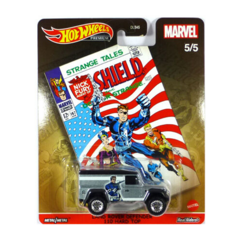 Hot Wheels Premium Marvel Nick Fury Land Rover Defender 110 Hard Top DLB45